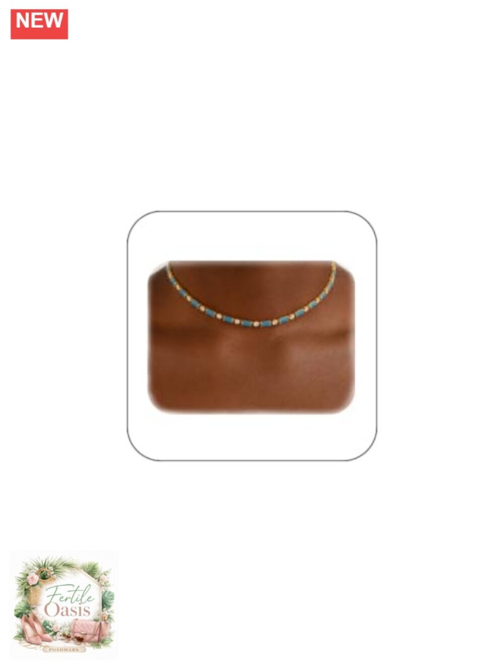 Dainty Tennis Necklace for Women 14K Gold Plated Thin CZ Faux Diamond Chain